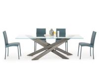 Table Connor dans la version rectangulaire fixe 220 x 105 cm
