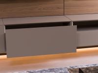 détail des grands tiroirs Replay 04, disponible dans de nombreuses couleurs en finitions laqué mat ou métallisé