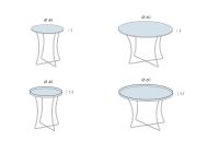 Tavolino da salotto Onix - Modelli e Dimensioni