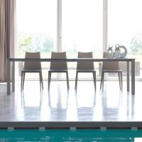 Table extensible design Giasone complétée de 2 rallonges