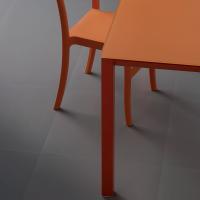 Table Main avec plateau rectangulaire en verre brillant ou opaque satiné anti-traces de doigts