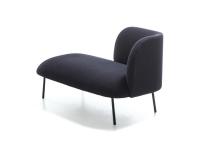 Chaise longue minimaliste Fortune également idéale dans un espace lounge