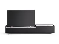Meuble TV de 240 cm en bois foncé Columbus Step, également disponible en 182, 212 et 272 cm de large