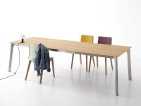 Table extensible pour open space cuisine-salon Shield