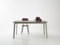 Table de cuisine à rallonge Basil Young en format rectangulaire 140 x 80 cm