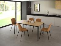 Table de salle à manger extensible Hiroshi, idéale pour votre cuisine, salle à manger ou open space