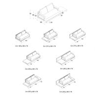 Schéma des modèles de canapé Ibisco