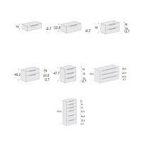Commodes de un à six tiroirs Portland, modèles et dimensions disponibles