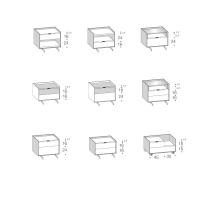 Schémas et dimensions des tables de chevet