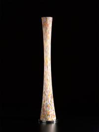 Lampadaire Clepsydra en verre soufflé multicolore avec des perles "Millefiori" vénitiennes