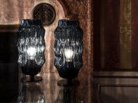 Deux lampes de table en verre soufflé assorties Japan