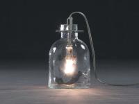 Lampe Boukali en verre transparent