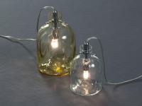 Lampes en verre en forme de bouteille Boukali