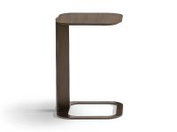 Tavolino in legno dal design lineare Paddle "a servente", ideale da usare anche lato divano