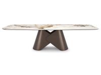Tavolo con piano in ceramica dal design moderno Scott di Cattelan