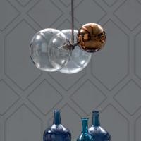Lampada di design con sfere in vetro Atomo