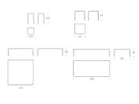 Table basse Fidelio - modèles et dimensions