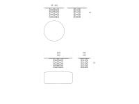 Table Colosseo - Modèle et Dimensions (plateau en marbre)