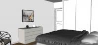 Service 3D Chambre à Coucher - vue latérale