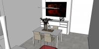 Projet 3D Séjour/Salon - vue de la salle à manger