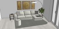  Progettazione 3D Soggiorno/Salotto - vista divano