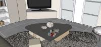 Progettazione 3D Soggiorno - vista dettaglio tavolino