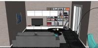 Projet 3D Séjour/Salon - vue zone salon