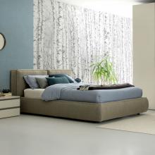 Letto con schienale reclinabile in vera pelle maggioni Glamour