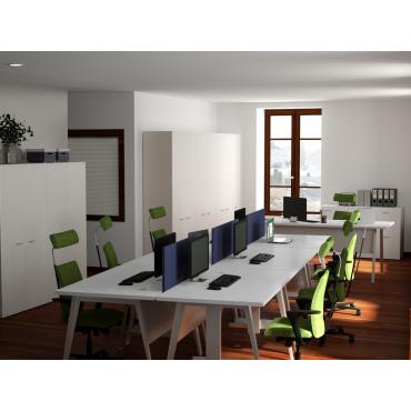 Progetto per ufficio moderno - render zona operativa