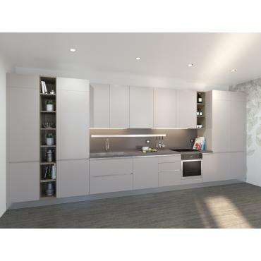 Progetto 3D per cucina lineare  - render