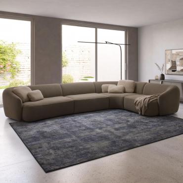 Divano angolare curvo Laurent outlet