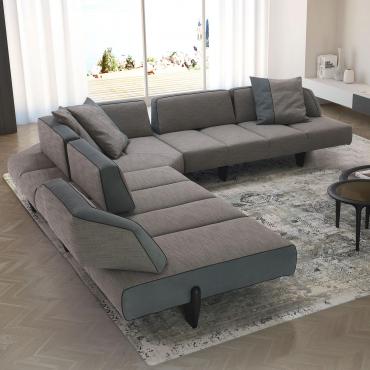 Divano Leyton outlet con schienali traslanti