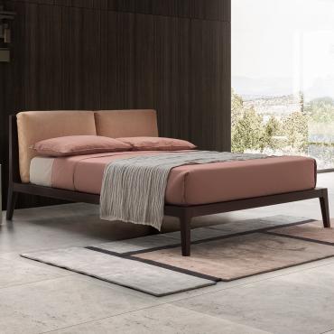 Letto in legno con struttura sottile Oscar, finitura legno Fashion Wood Canapa