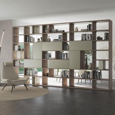 Librería separador de ambiente Allegro de lujo en Portobellodeluxe