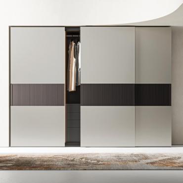 Armadio con ante scorrevoli alteza 229,5 o 255 cm Layout Wide