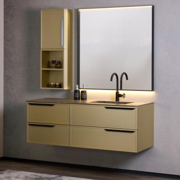 Mobile bagno con top e vasca in gres N114