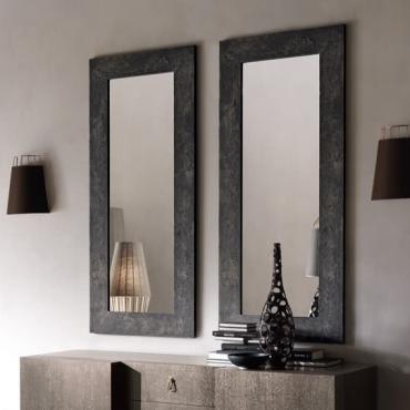 Specchio per soggiorno con cornice decorata Asia di Cantori