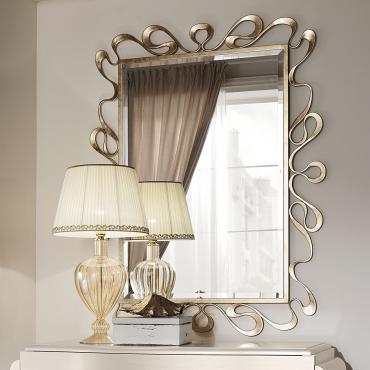 Specchio dorato per camera da letto Nastro di Cantori