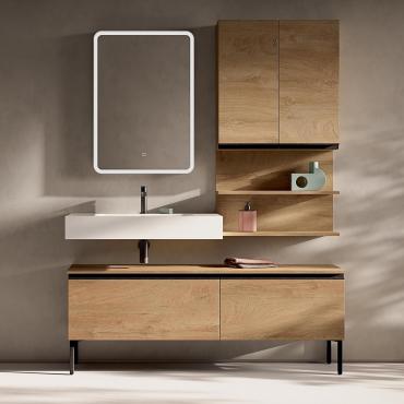 Mobile bagno a terra con profondità cm 37 
