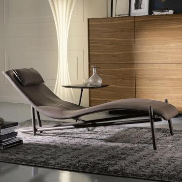 Chaise Longue relax imbottita Donovan di Cattelan
