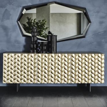 Credenza moderna a 3 ante con piedini Lavander di Cattelan