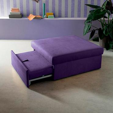 Pouf grande quadrato 75x75cm design moderno soggiorno sala d'attesa