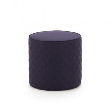 Pouf quadrato in tessuto scontato Cherie Ribbon Outlet