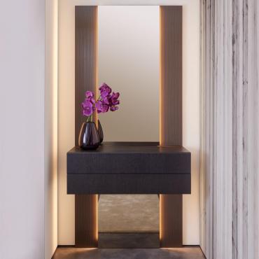Specchio per ingresso con cassetto Millenium
