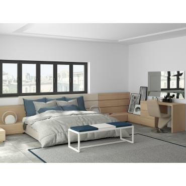 Progetto per camera da letto con cabina armadio - render