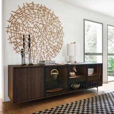 Radis MR credenza madia soggiorno design moderno 210cm 4 ante in legno