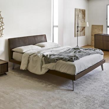 Letto Matrimoniale Moderno Struttura Letto Giroletto in Legno Massello  120x190 cm 4FT Small Double ITD73028