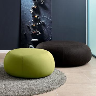 Pouf grande quadrato 75x75cm design moderno soggiorno sala d'attesa