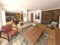 Progettazione Soggiorno - render fotorealistico
