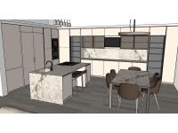Progettazione Cucina - modello 3D